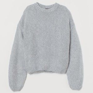 H&M Grey Ribbed Sweater